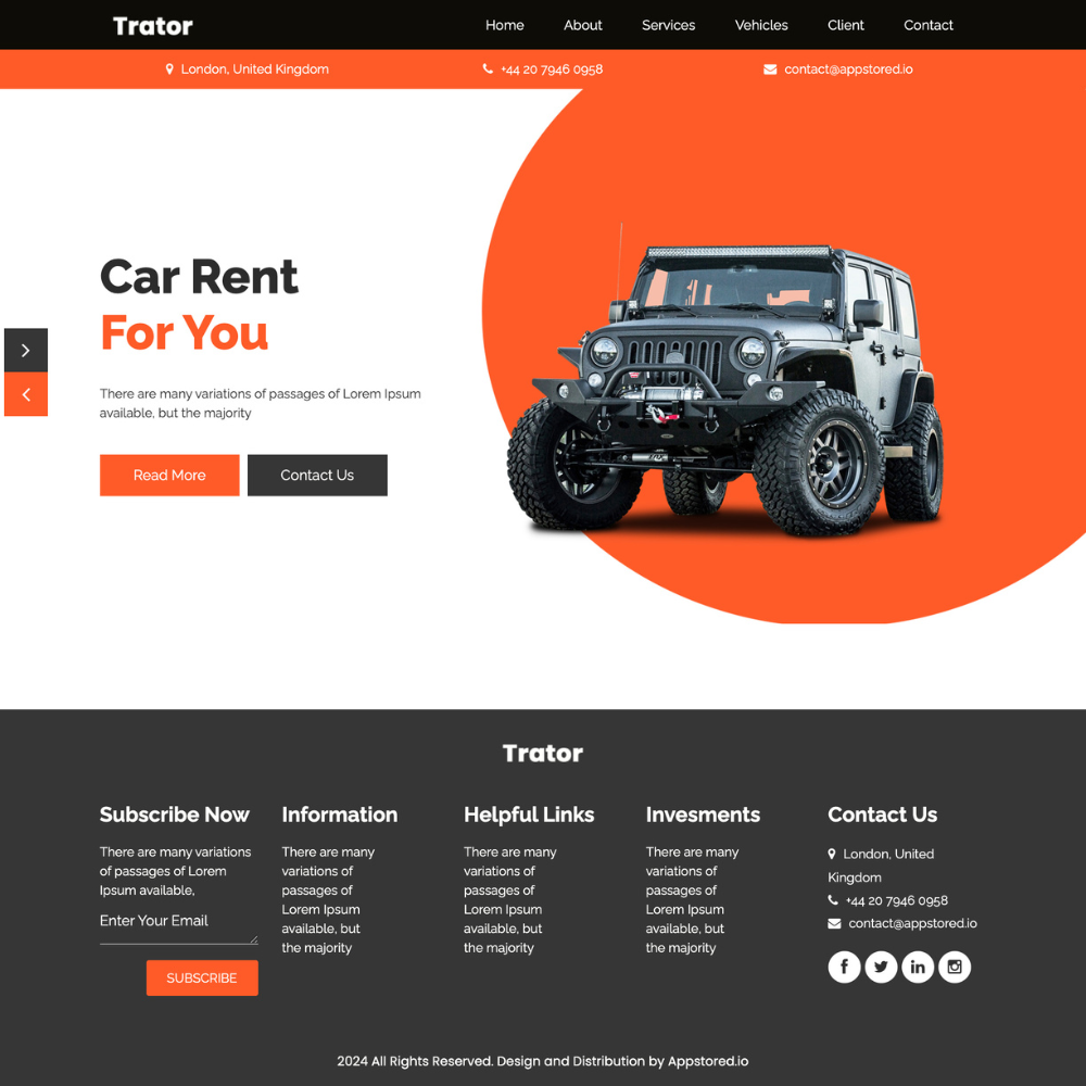Car Rental Website